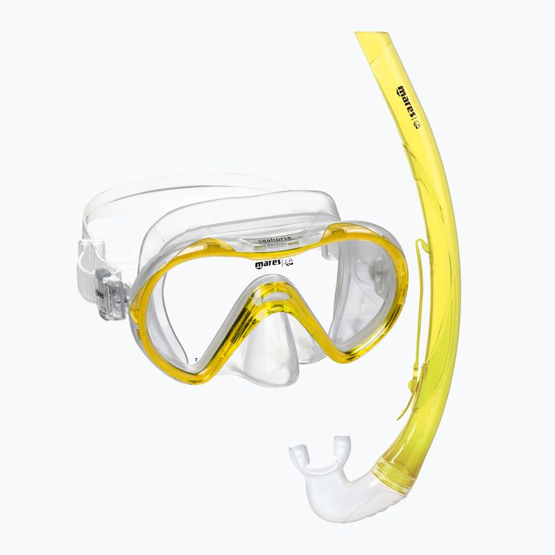 Mares Combo Seahorse giallo/trasparente per bambini