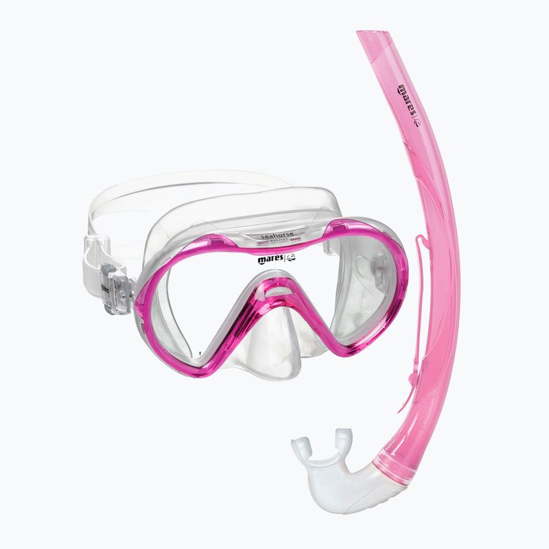 Mares Combo Seahorse rosa/trasparente per bambini