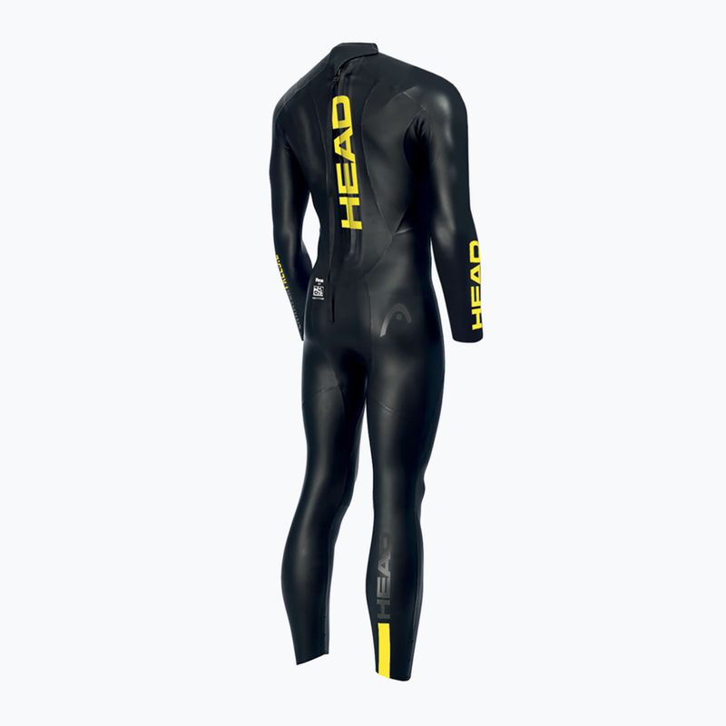 Muta da triathlon da uomo HEAD Ow Free 3.2 nero/giallo 7
