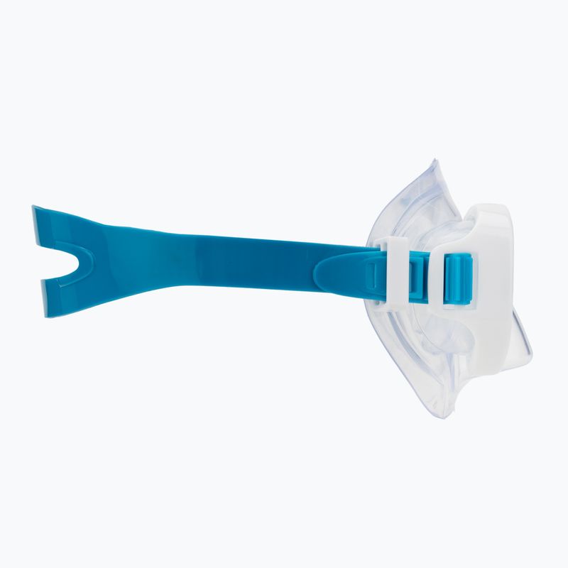 Maschera subacquea Mares Puffer aqua white/clear 3
