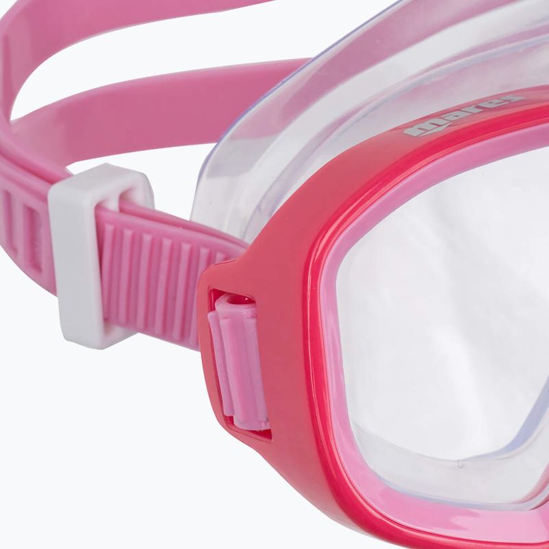 Maschera subacquea Mares Puffer pink pink/clear 3