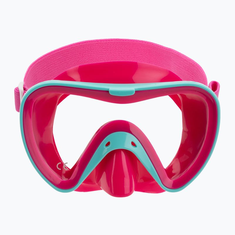 Maschera da snorkeling Mares Turtle rosa/acqua per bambini 2