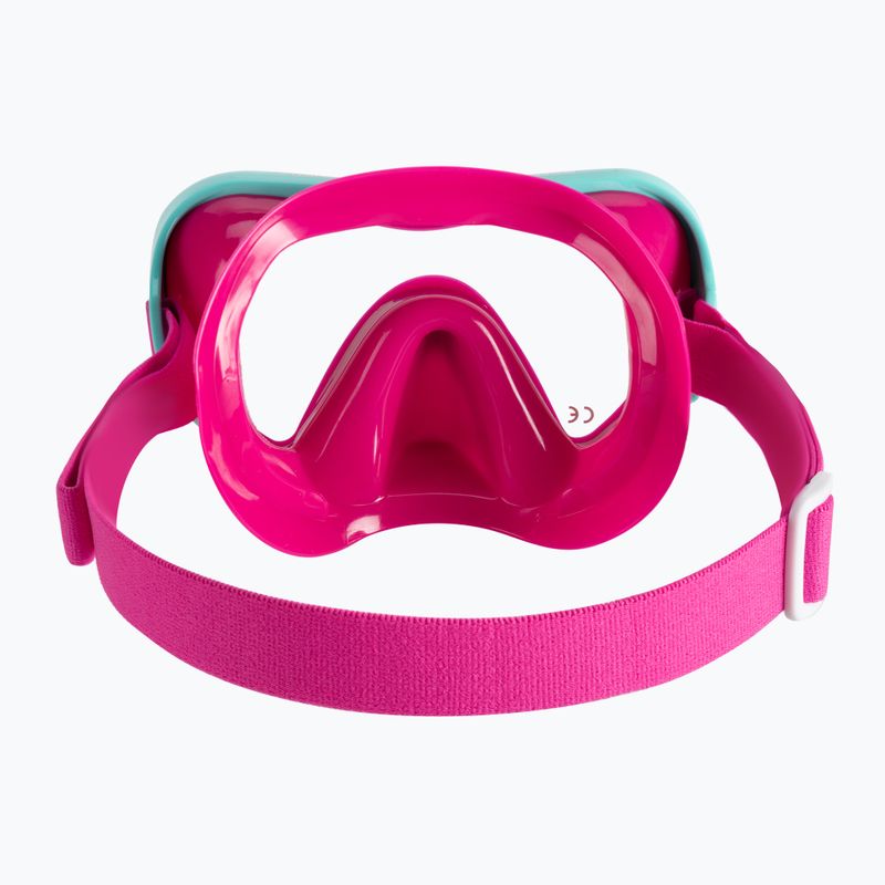 Mares Turtle, set da immersione per bambini di colore rosa 6
