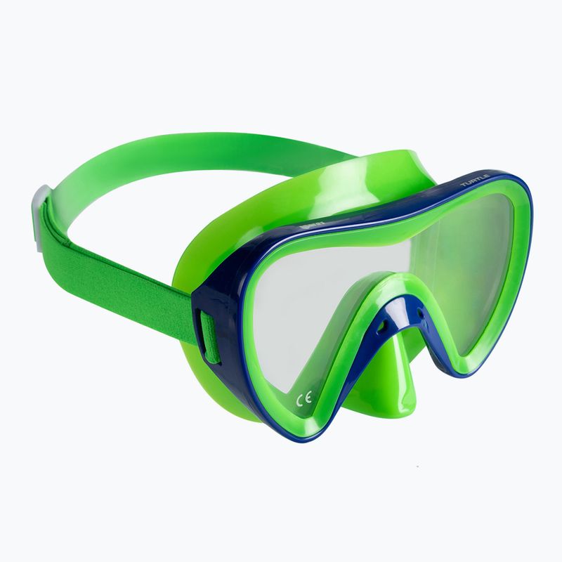 Mares Turtle, set da immersione per bambini di colore verde 2