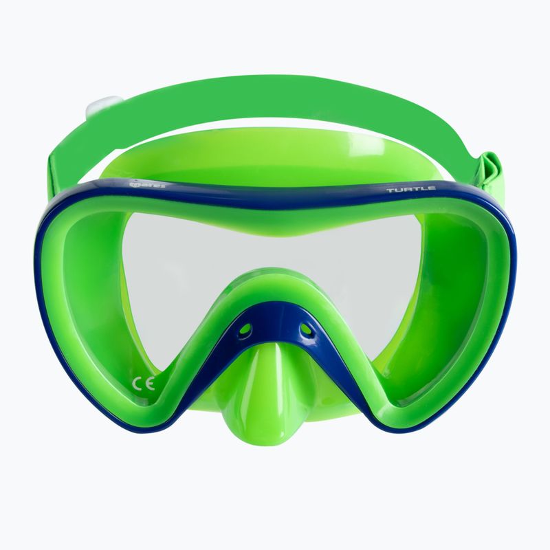 Mares Turtle, set da immersione per bambini di colore verde 3