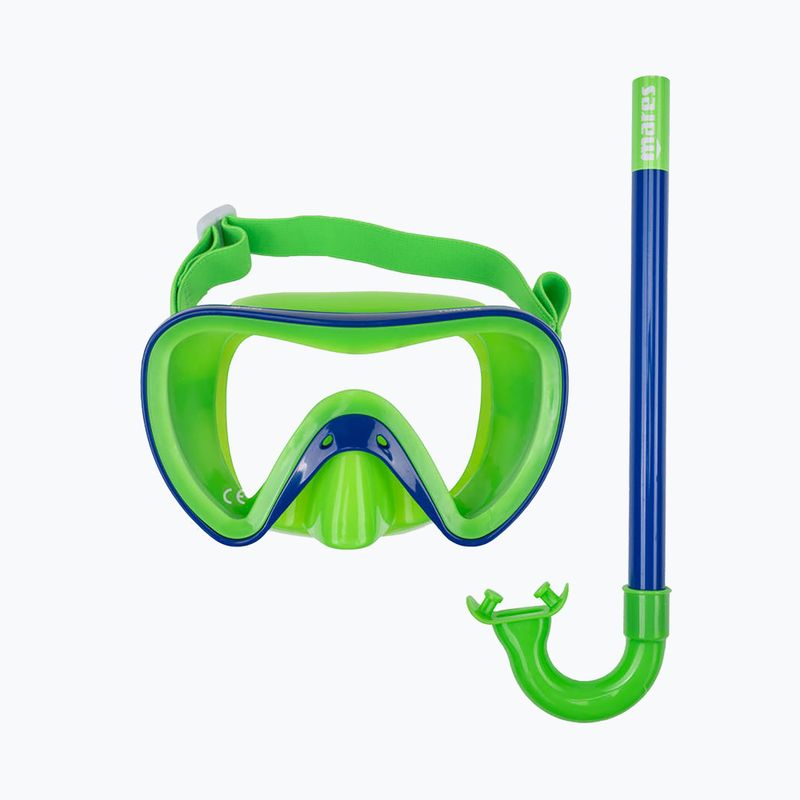 Mares Turtle, set da immersione per bambini di colore verde 8