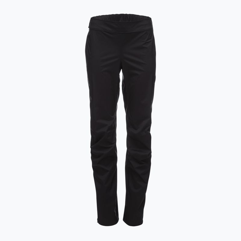 Pantaloni da pioggia donna Black Diamond Stormline Stretch con zip integrale nero 6