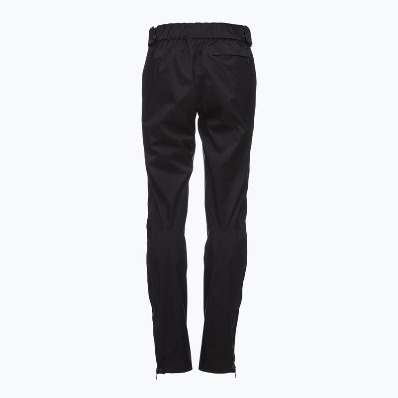 Pantaloni da pioggia donna Black Diamond Stormline Stretch con zip integrale nero 7