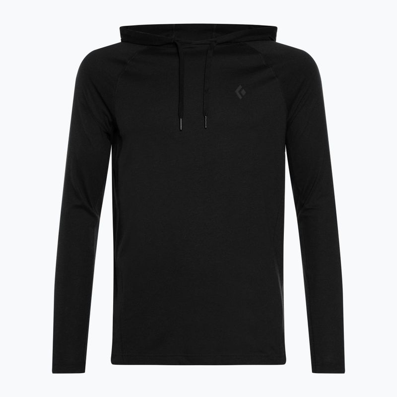 Felpa da trekking da uomo Black Diamond Crag Hoody nero 4