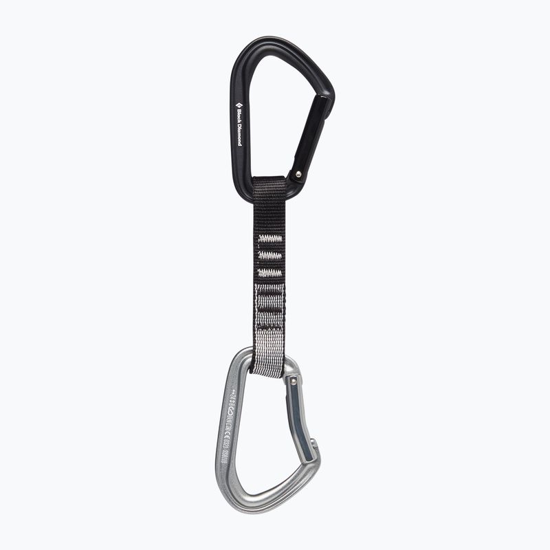 Black Diamond Hotforge Quickdraw climbing express 12cm grigio chiaro