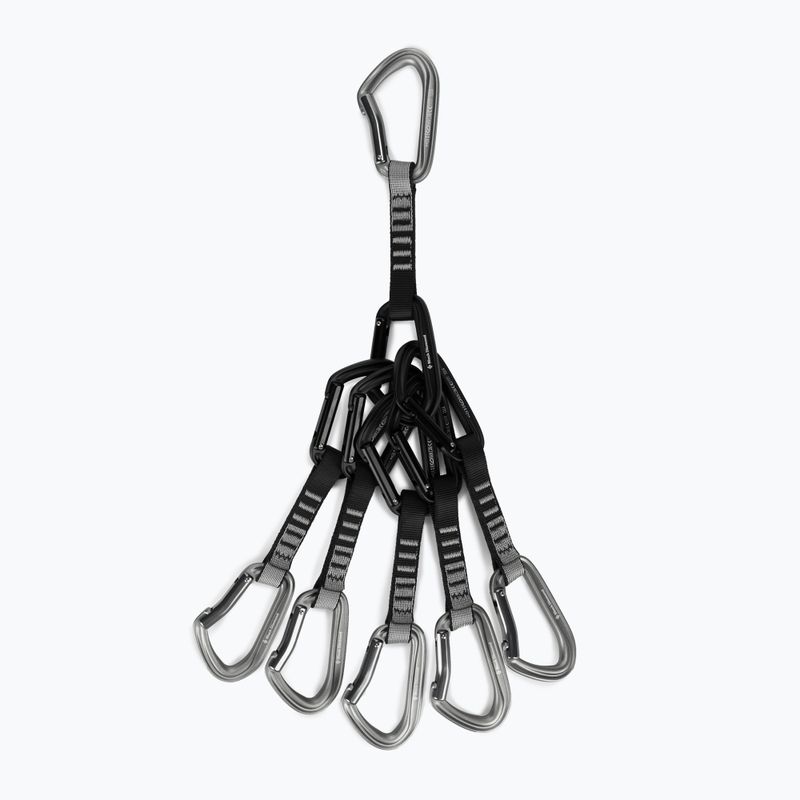 Black Diamond Hotforge Quickpack Climbing Express Set 6 pezzi. 12 cm grigio chiaro