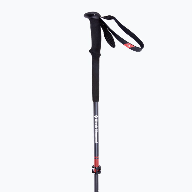 Black Diamond Trail Pro Trek bastoncini da trekking rosso fuoco 2
