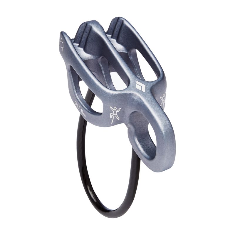 Black Diamond ATC-Guide, dispositivo di assicurazione e di calata in corda doppia color antracite