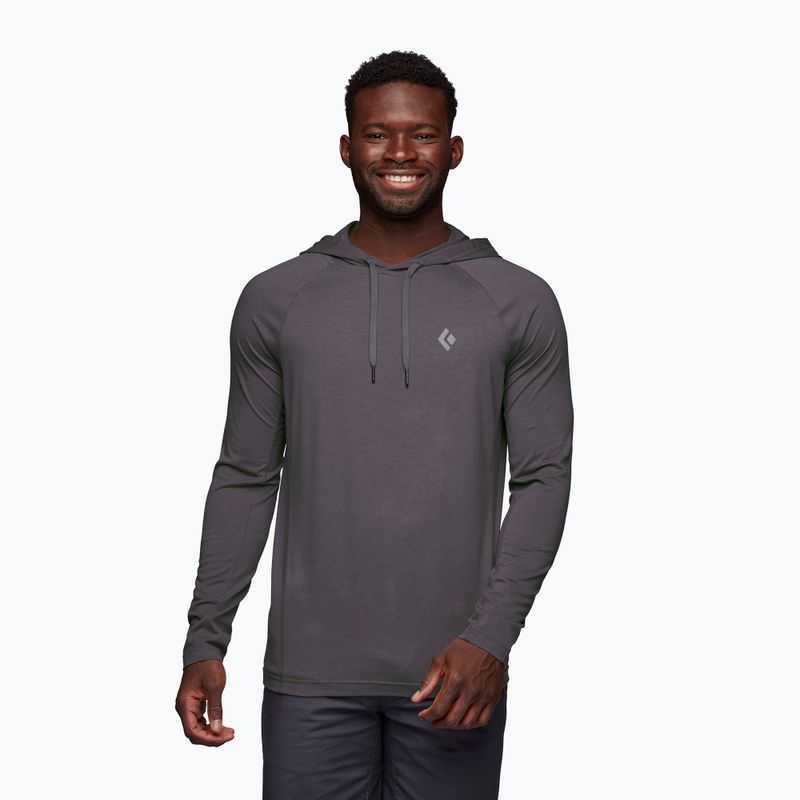 Felpa da trekking da uomo Black Diamond Crag Hoody carbon