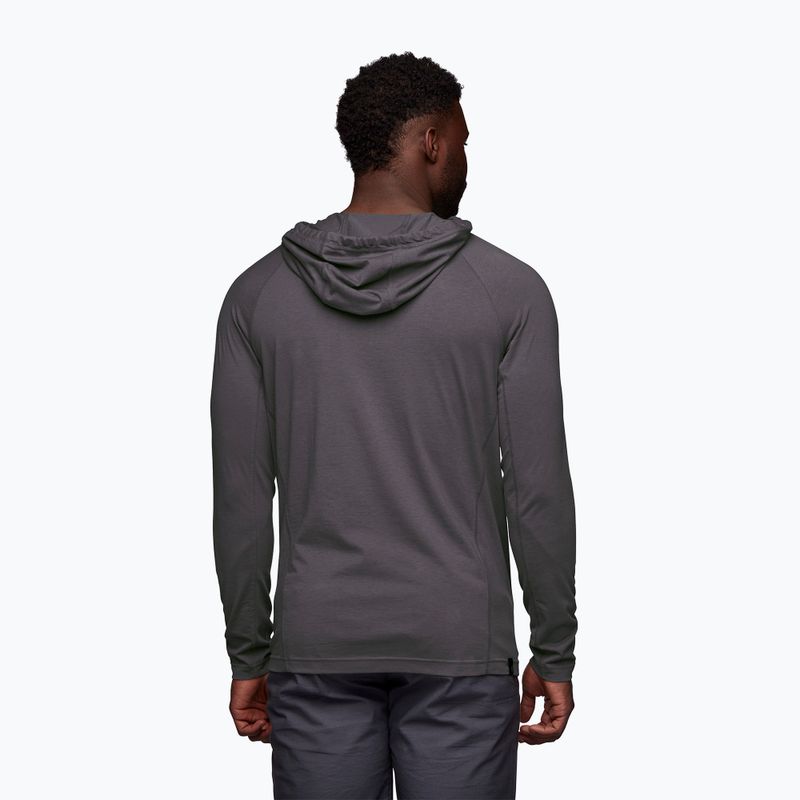 Felpa da trekking da uomo Black Diamond Crag Hoody carbon 2