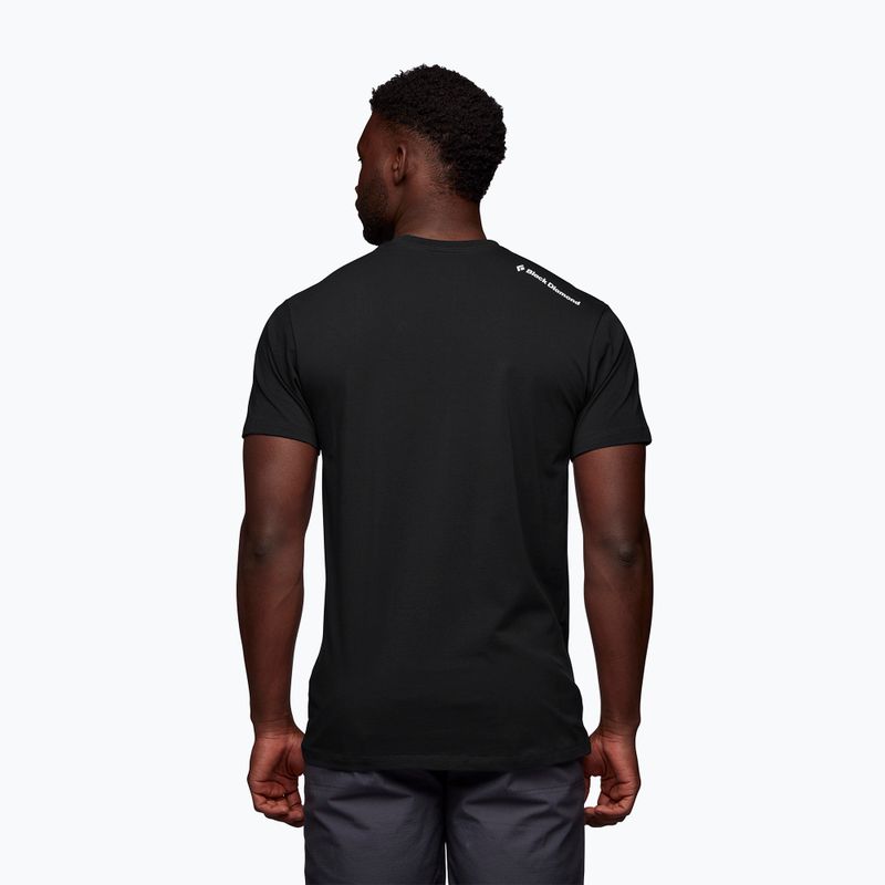 Maglietta da trekking da uomo Black Diamond Spaceshot nero 2