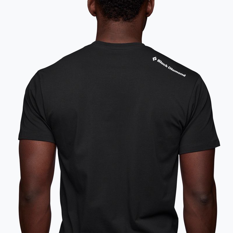 Maglietta da trekking da uomo Black Diamond Spaceshot nero 3