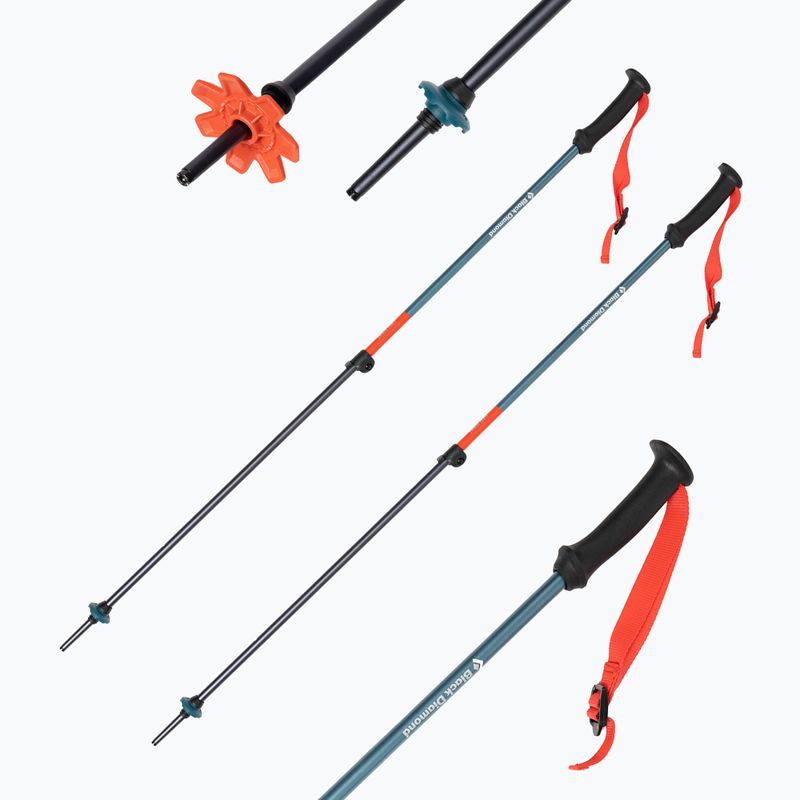 Black Diamond First Strike Trek bastoncini da trekking per bambini blu fiordo 7