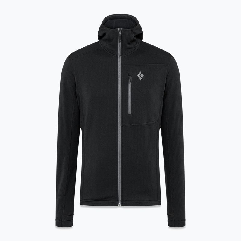 Felpa da trekking da uomo Black Diamond Coefficient Fleece Hoody nero 5