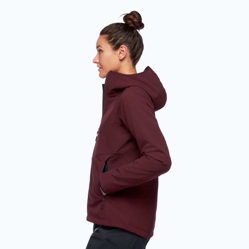 Giacca softshell da donna Black Diamond Element bordeaux 3