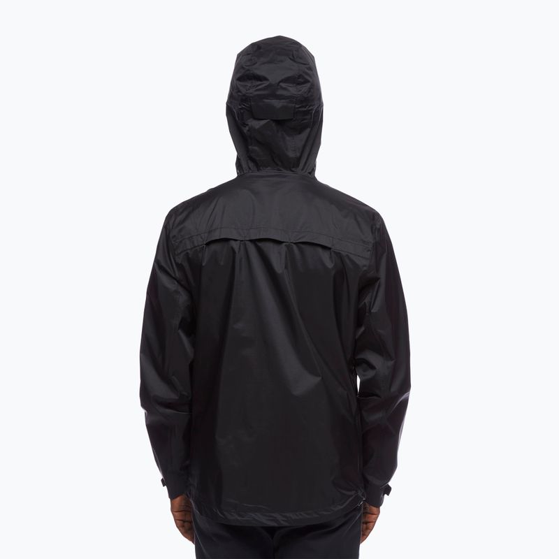 Giacca da pioggia da uomo Black Diamond Treeline nero 2