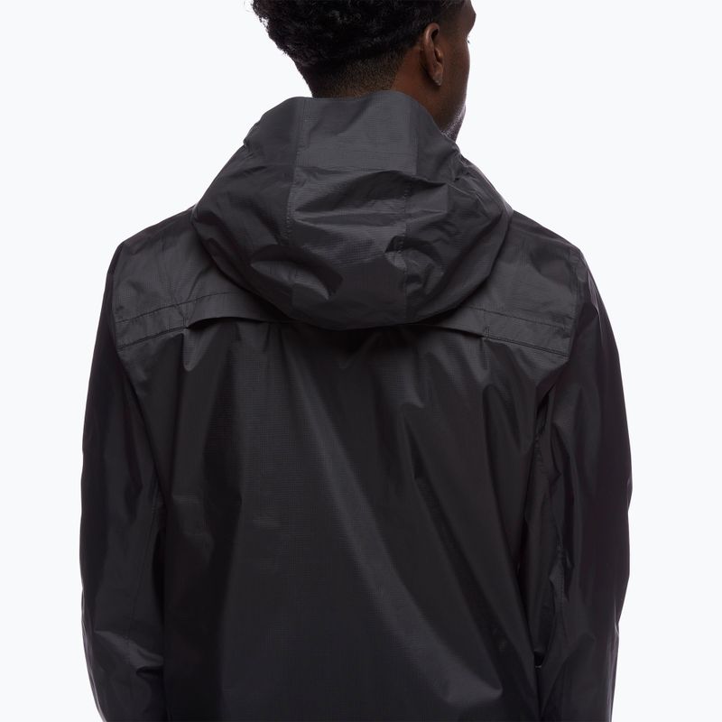 Giacca da pioggia da uomo Black Diamond Treeline nero 5