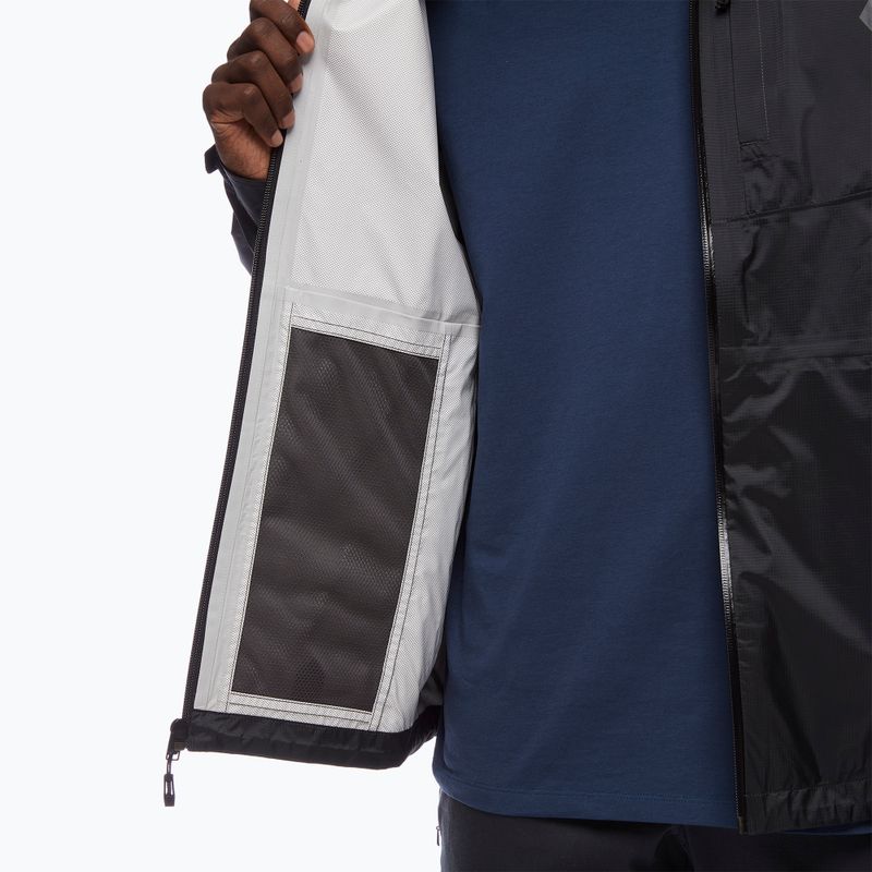 Giacca da pioggia da uomo Black Diamond Treeline nero 6