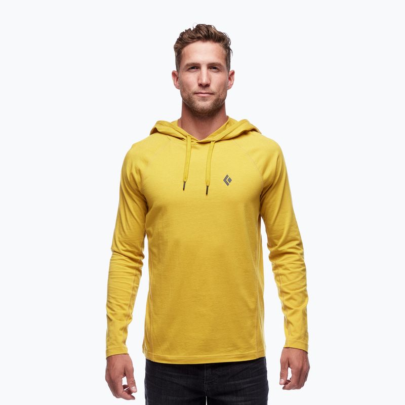 Felpa da trekking da uomo Black Diamond Crag Hoody sulphur 2