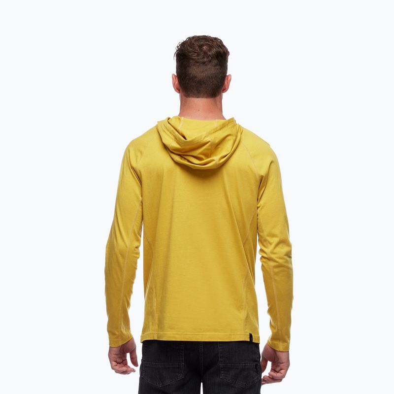 Felpa da trekking da uomo Black Diamond Crag Hoody sulphur 3