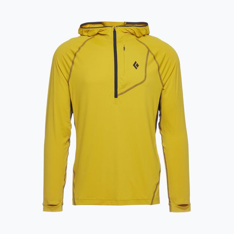 Felpa da trekking da uomo Black Diamond Alpenglow Pro Hoody sulphur