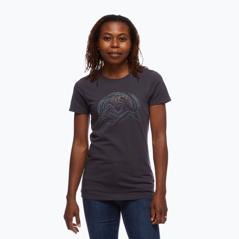 Maglietta da trekking da donna Black Diamond Summit Scribble carbon