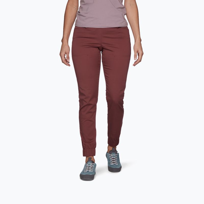 Pantaloni da arrampicata da donna Black Diamond Notion SP cherrywood
