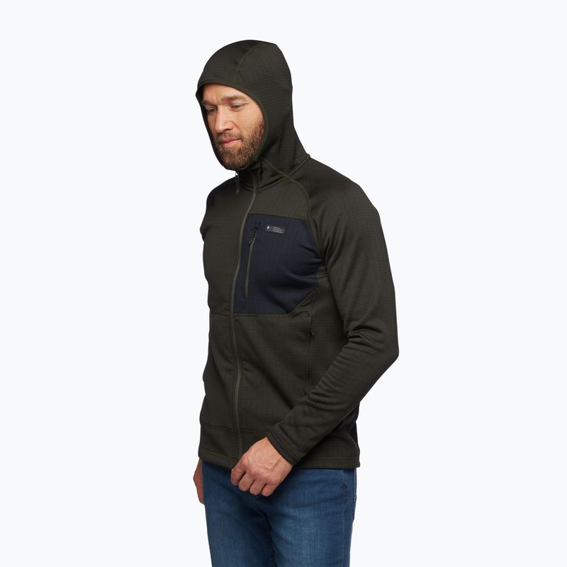 Felpa da trekking da uomo Black Diamond Factor Hoody cypress 2