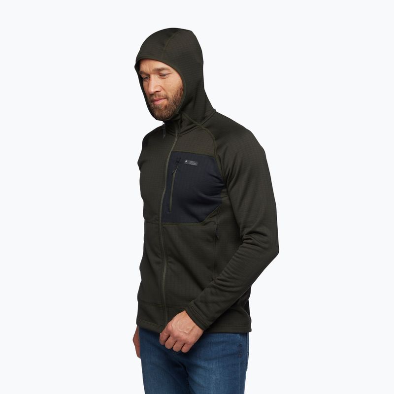 Felpa da trekking da uomo Black Diamond Factor Hoody cypress 5