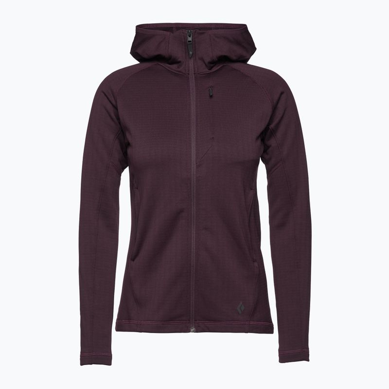 Felpa trekking donna Black Diamond Factor Hoody bordeaux 3