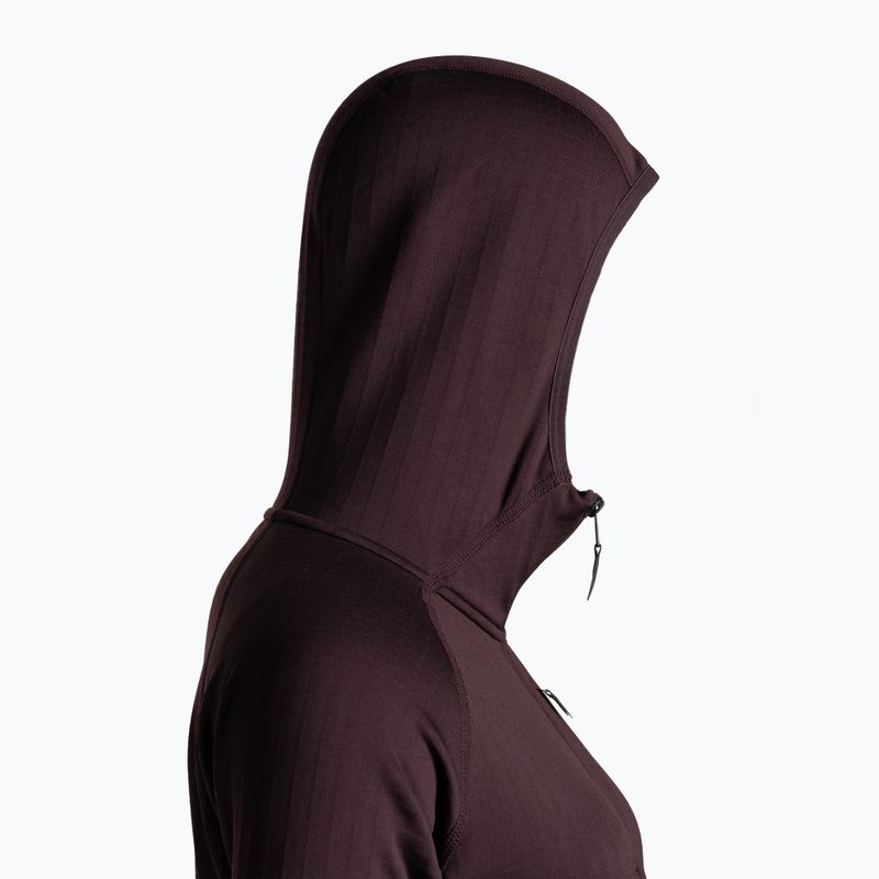 Felpa trekking donna Black Diamond Factor Hoody bordeaux 9