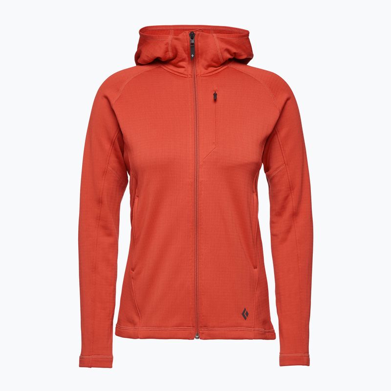 Felpa trekking donna Black Diamond Factor Hoody granatina 3