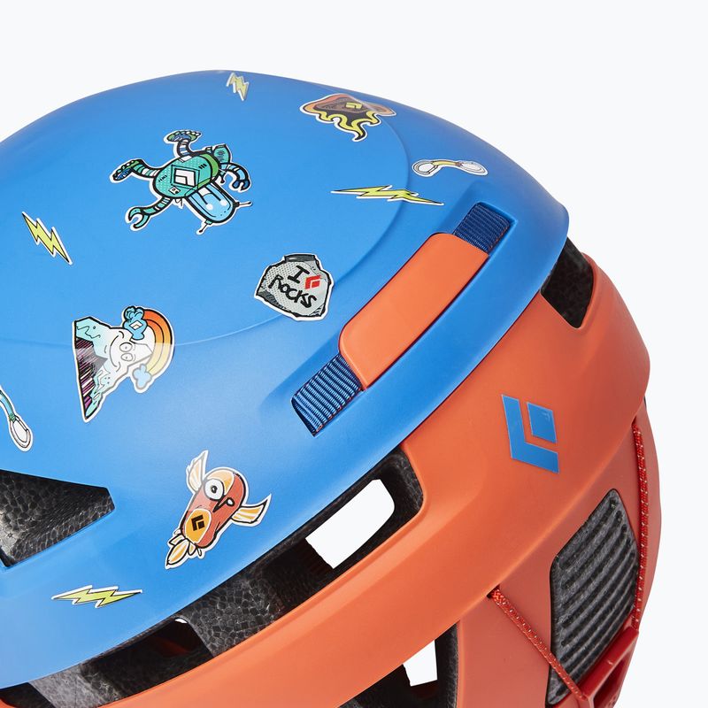 Black Diamond Capitan ultra blu/persimmon casco da arrampicata per bambini 9