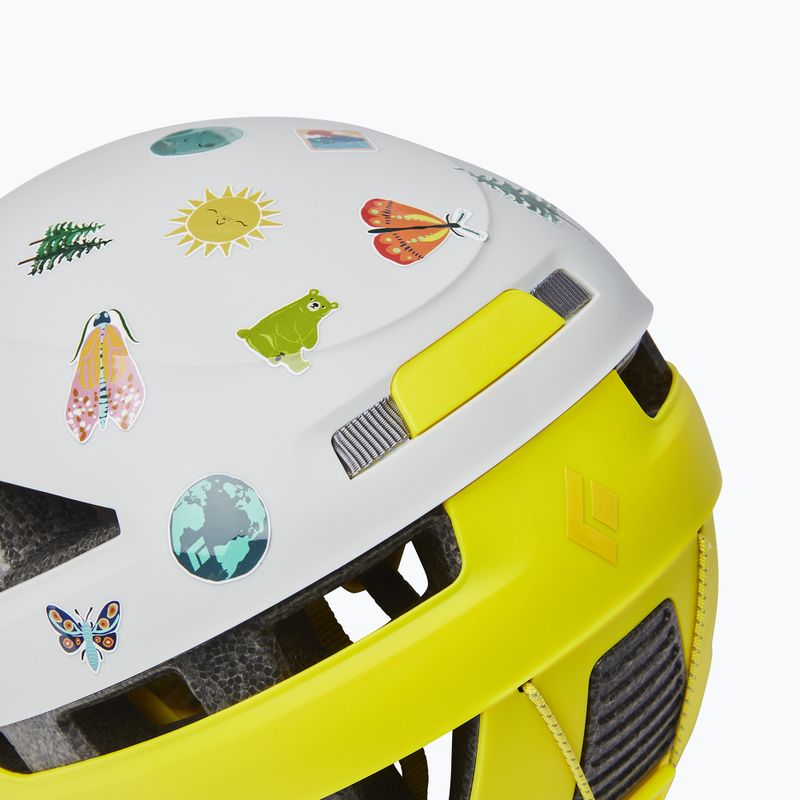Casco da arrampicata per bambini Black Diamond Capitan alloy/ultra yellow 4
