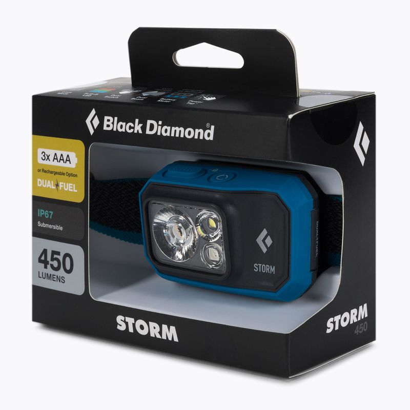 Torcia Black Diamond Storm 450 azul