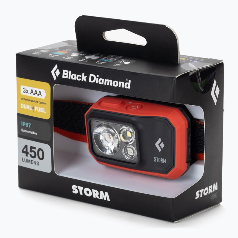 Black Diamond Storm 450, torcia da testa in acetato