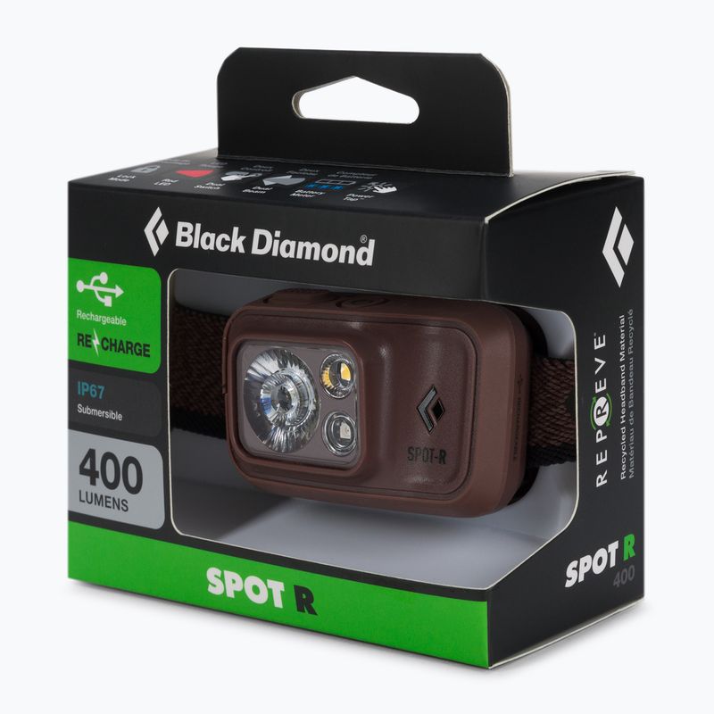 Lampada frontale Black Diamond Spot 400-R bordeaux