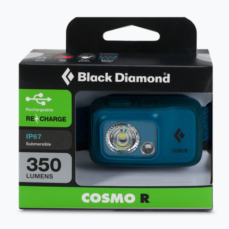 Lampada frontale Black Diamond Cosmo 350-R azul 2