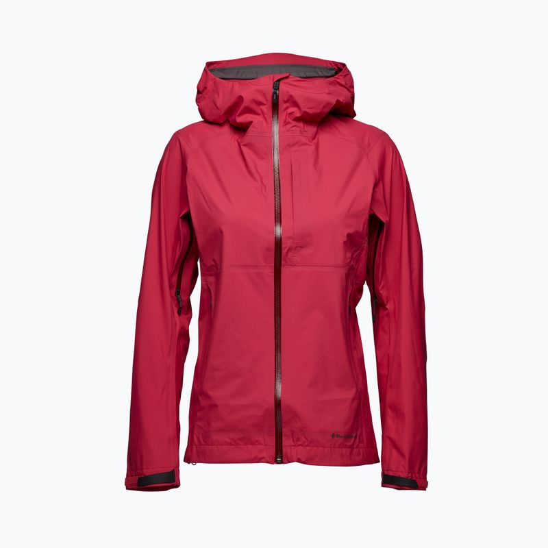 Giacca da pioggia Black Diamond Highline Stretch donna, melograno 5