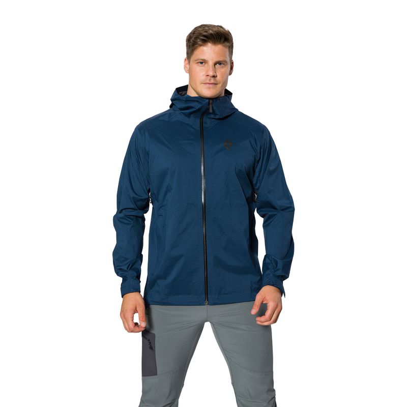Giacca da pioggia Black Diamond Stormline Stretch indaco da uomo