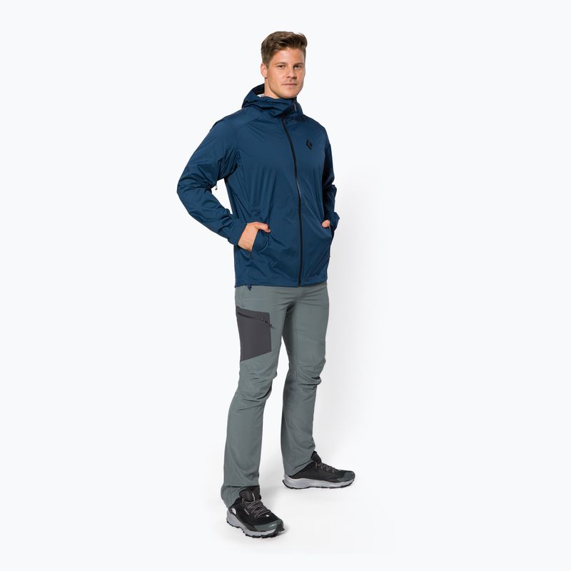 Giacca da pioggia Black Diamond Stormline Stretch indaco da uomo 2