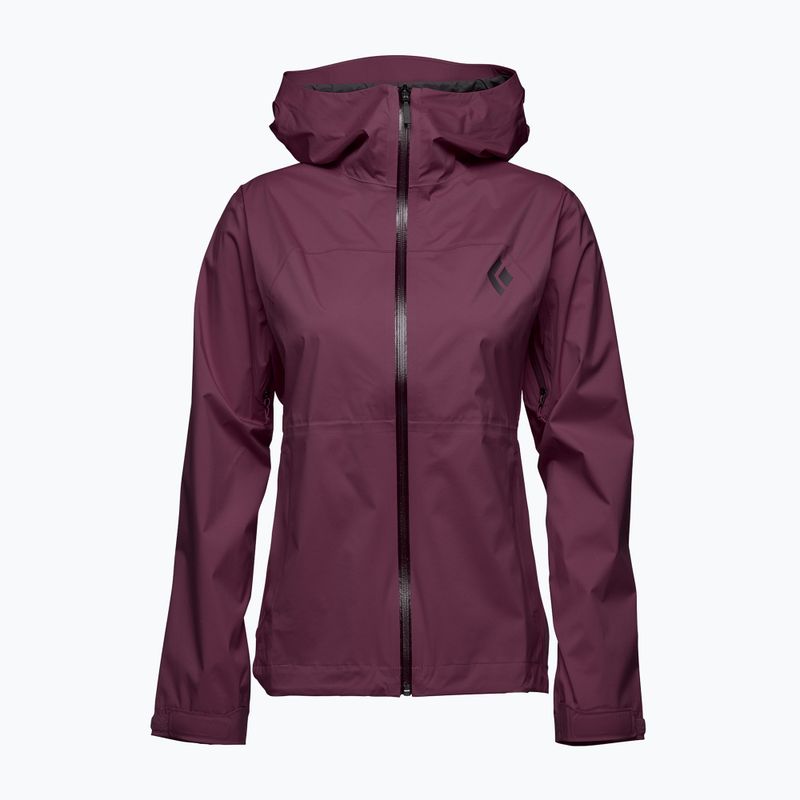 Black Diamond Stormline Stretch giacca da pioggia da donna blackberry
