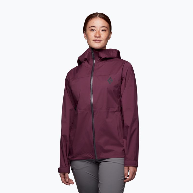 Black Diamond Stormline Stretch giacca da pioggia da donna blackberry 2