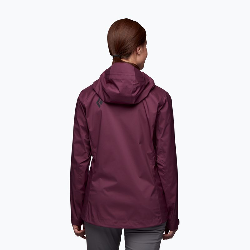 Black Diamond Stormline Stretch giacca da pioggia da donna blackberry 3