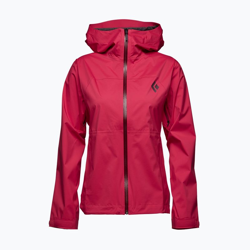 Giacca da pioggia Black Diamond Stormline Stretch donna, melograno 6